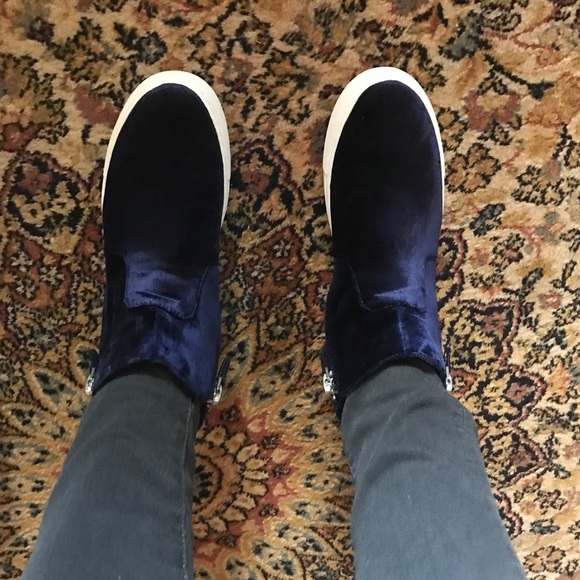 Gentle Souls Carole Velvet High Top Sneakers - Picture 2 of 6